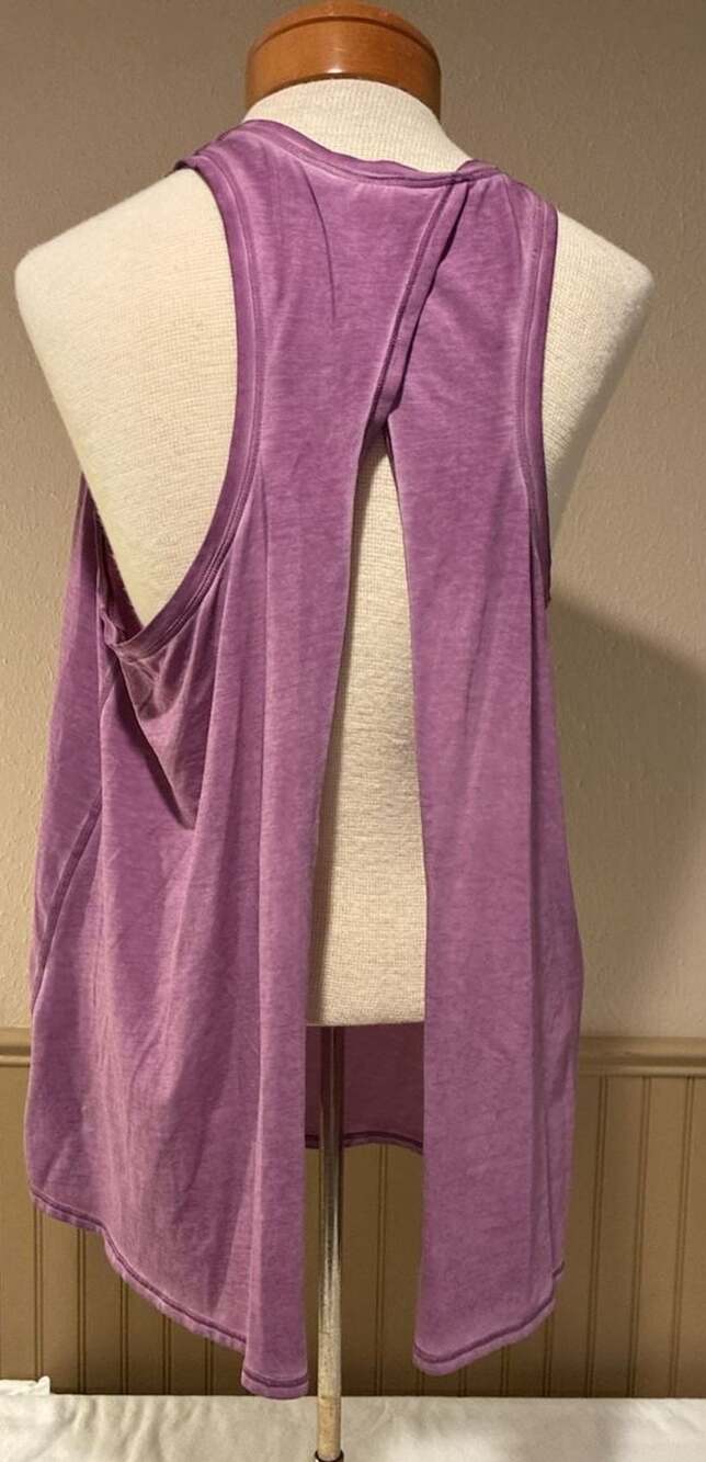 Lululemon Open Back Tie Tank Top Purple